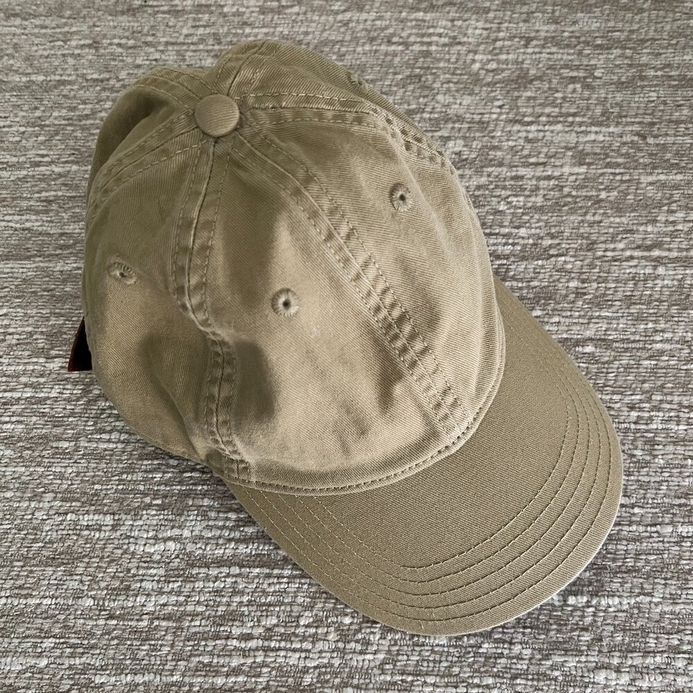 Madewell Cotton Twill Baseball Cap Khaki Tan EUC